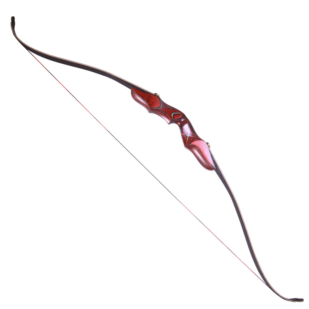 58" Wooden ILF Takedown Recurve Bow for Traditional Archery 20–50 lbs