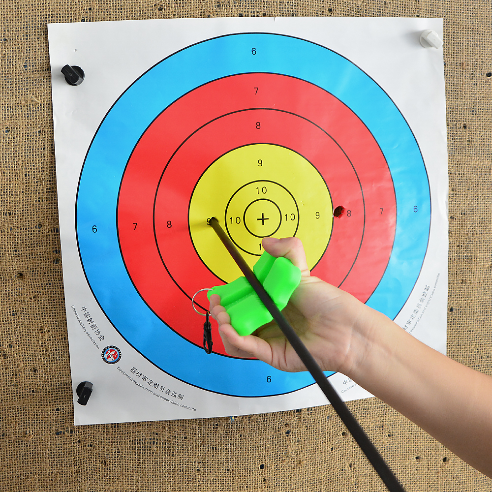 Silicone Square Arrow Puller Grip with Dual Grooves for Archery