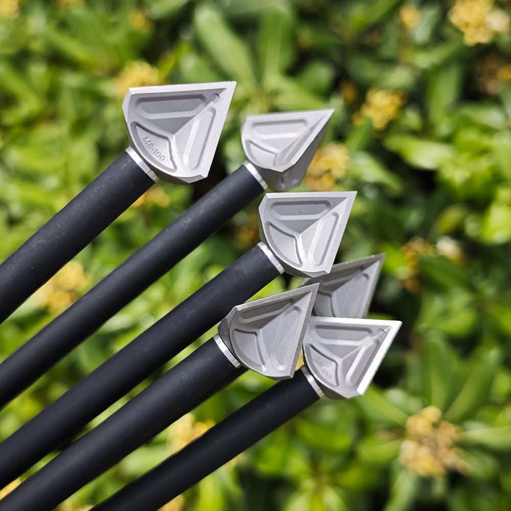 Hunting Broadheads 6pcs Silver 100gr Stainless Steel