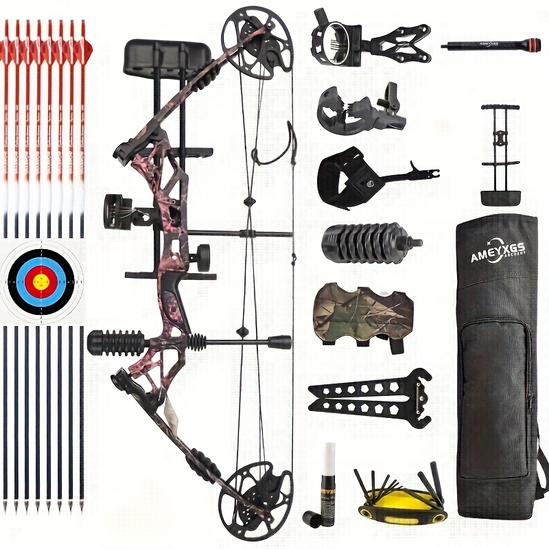 KAIMEI Qin Red Camouflage Compound Bow
