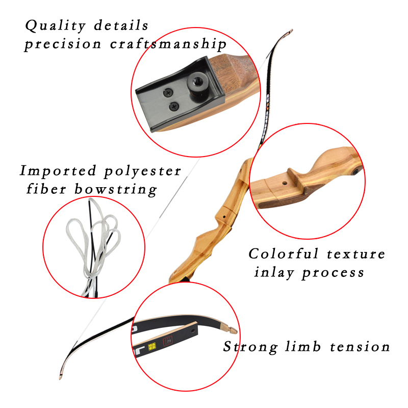 Sanlida Handmade Bow 24-40lbs 62-70 inches