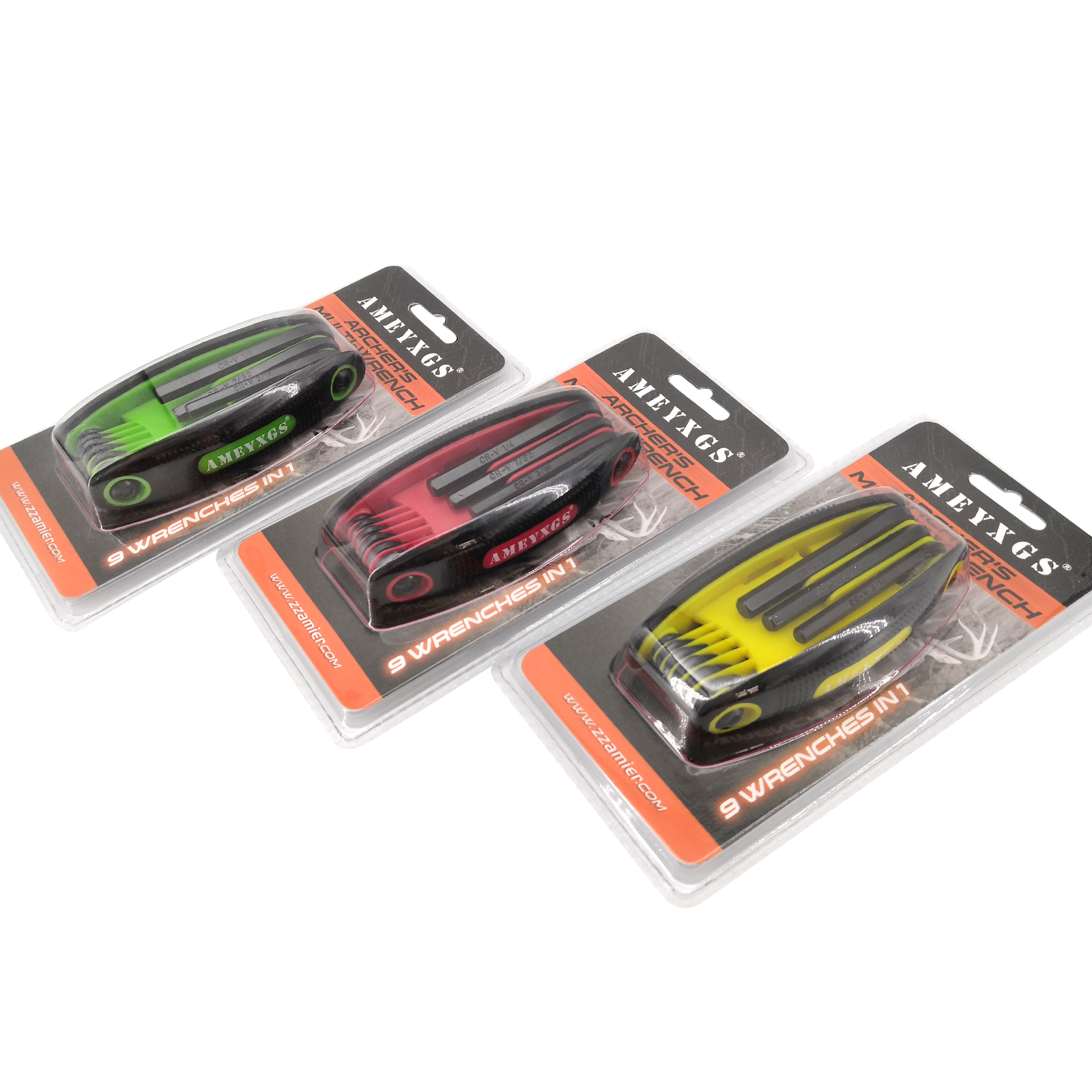 AMEYXGS Imperial Allen Wrench Set 1/4 to 5/64 Inch – 9 Sizes