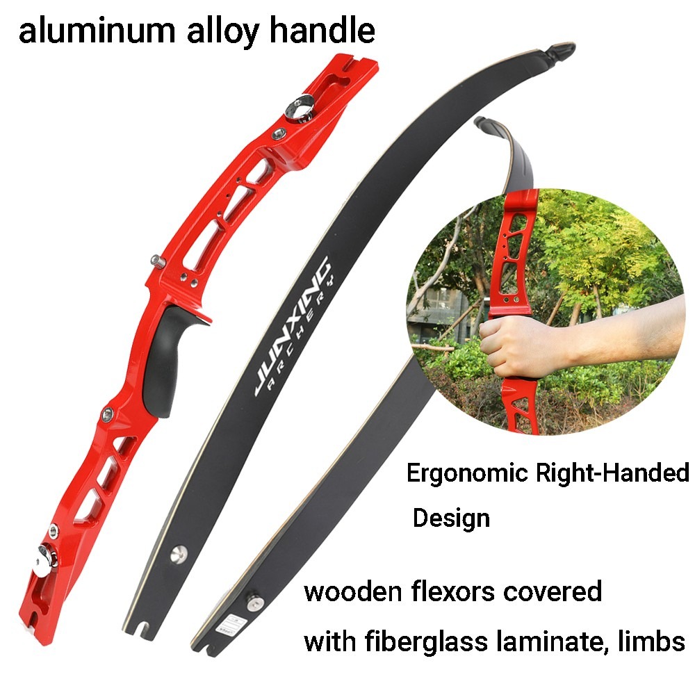 JUNXING F167 ILF Recurve Bow 40lbs Red Set