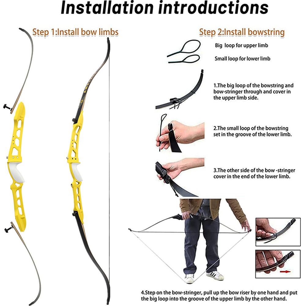 68"/70" Archery Takedown Recurve Bow Set 20–40lbs Target Kit