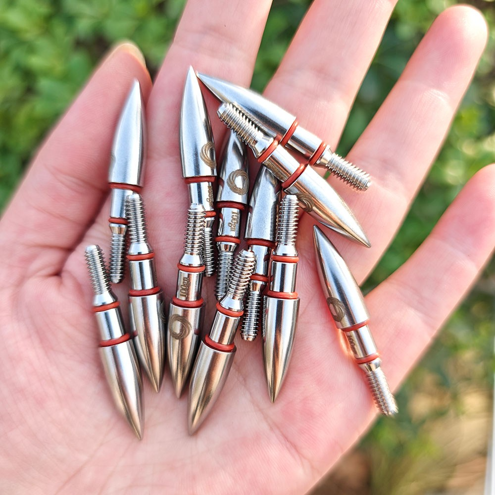 12pcs 100gr Archery Arrowheads Alloy Field Points Tips