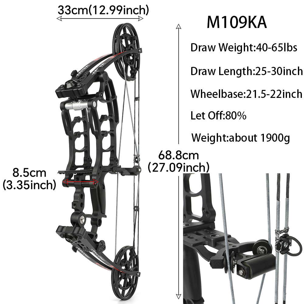 JUNXING M109KA Dual-Use Compound Bow | 340 FPS Arrows & 420 FPS Steel Balls