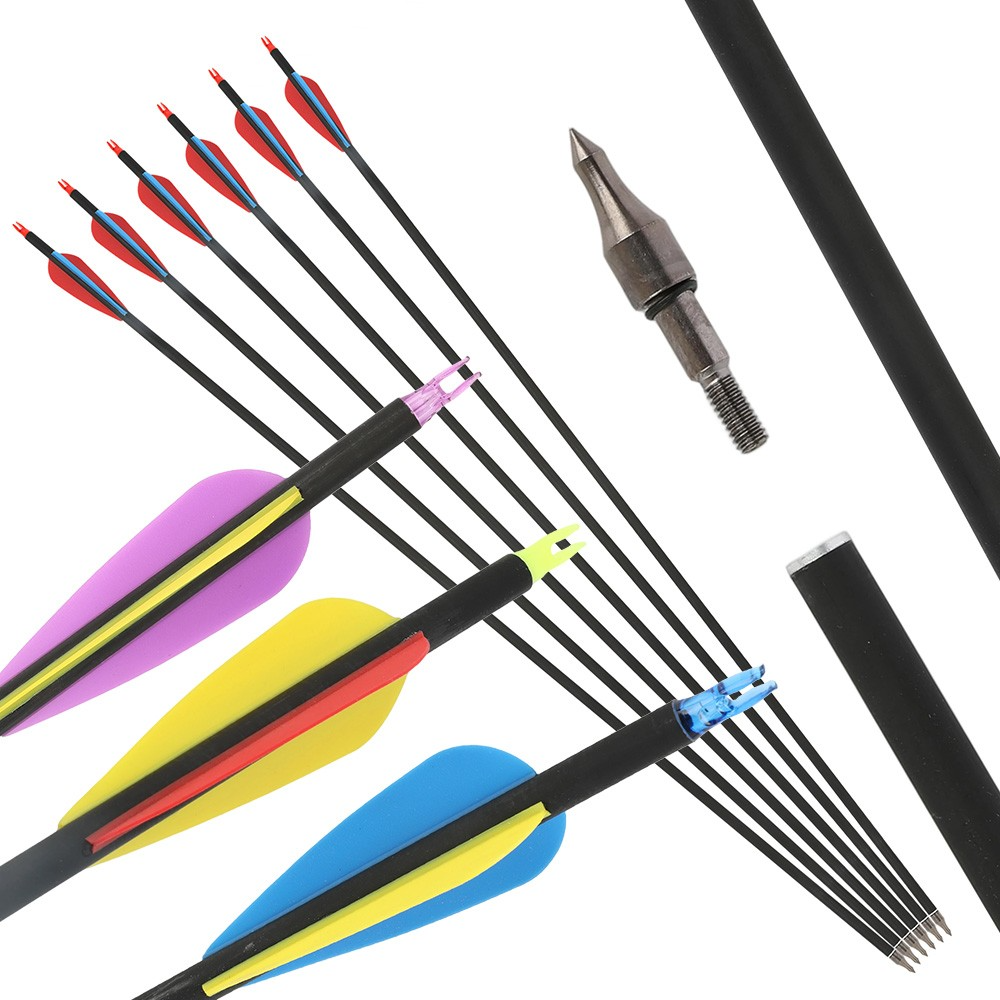 30" Carbon Arrows SP500 for Recurve/Compound Archery