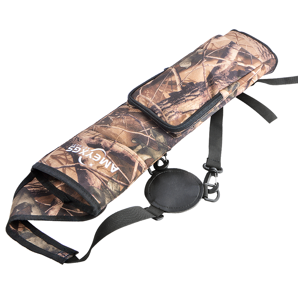 Large Capacity Archery Arrow Quiver – Black & Camo