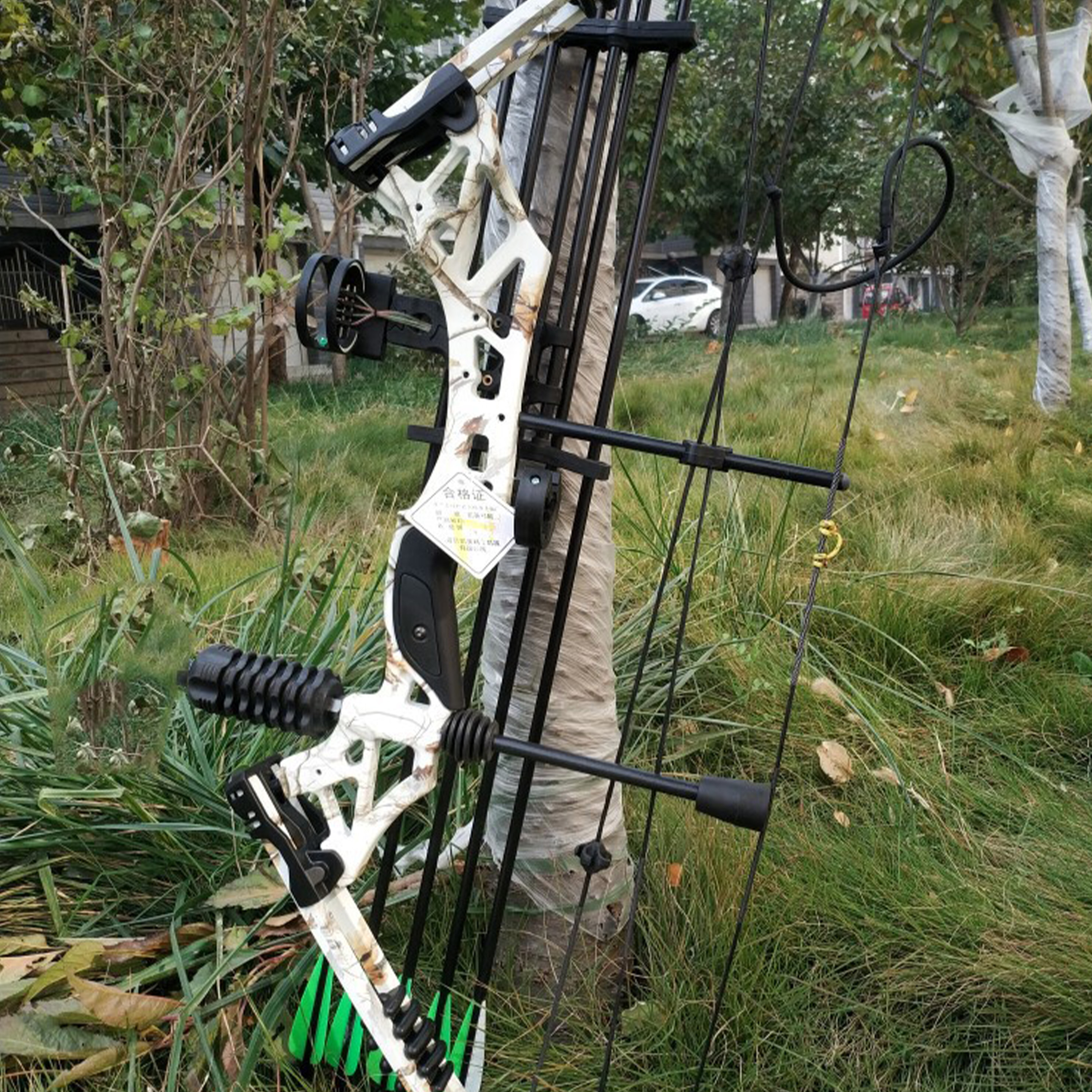 Compound Bow Kit 30-60lbs Adjustable 320FPS Full Set