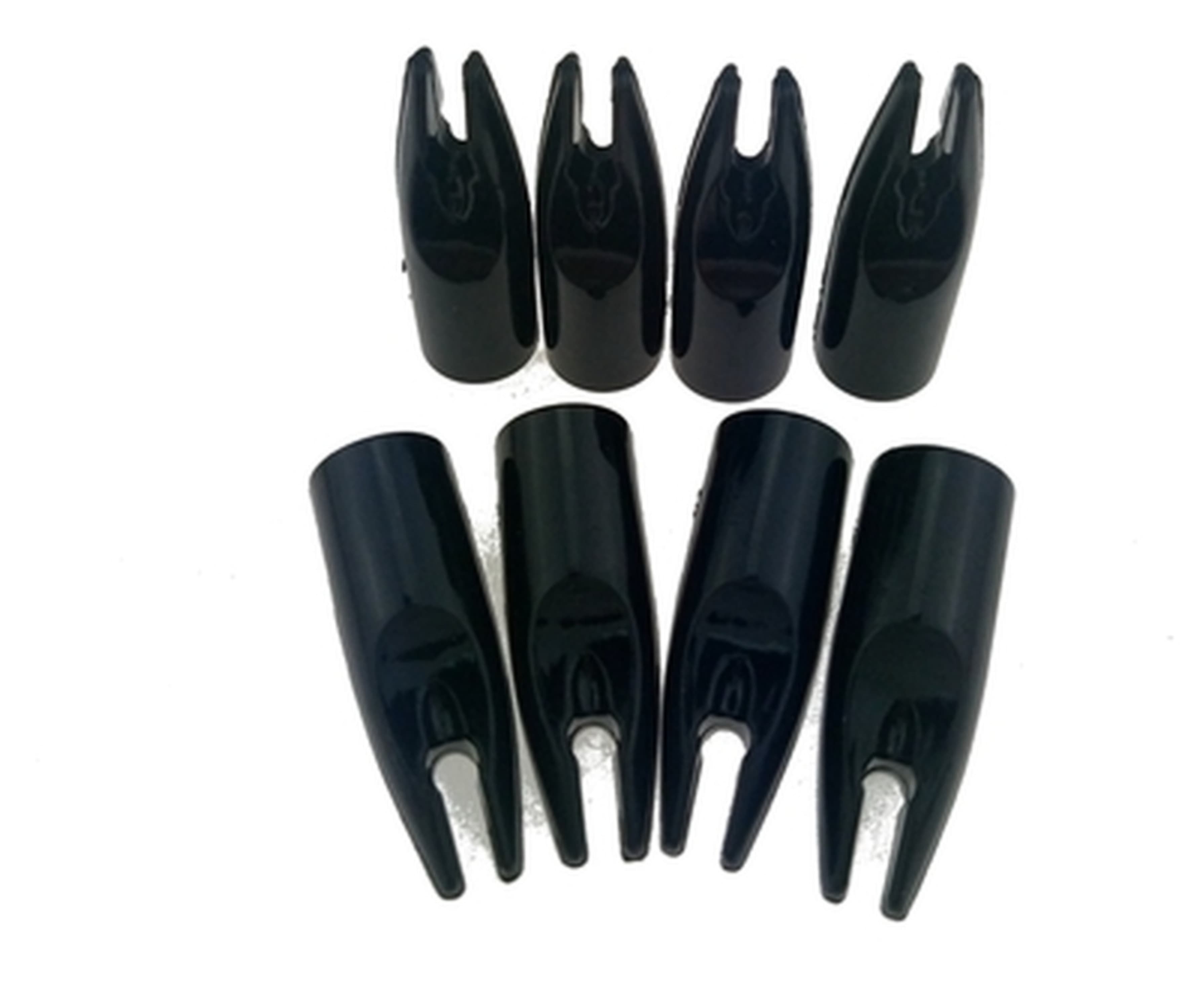 Handmade Wooden Arrows 5'' Natural Feather Arrow Nocks 12pcs