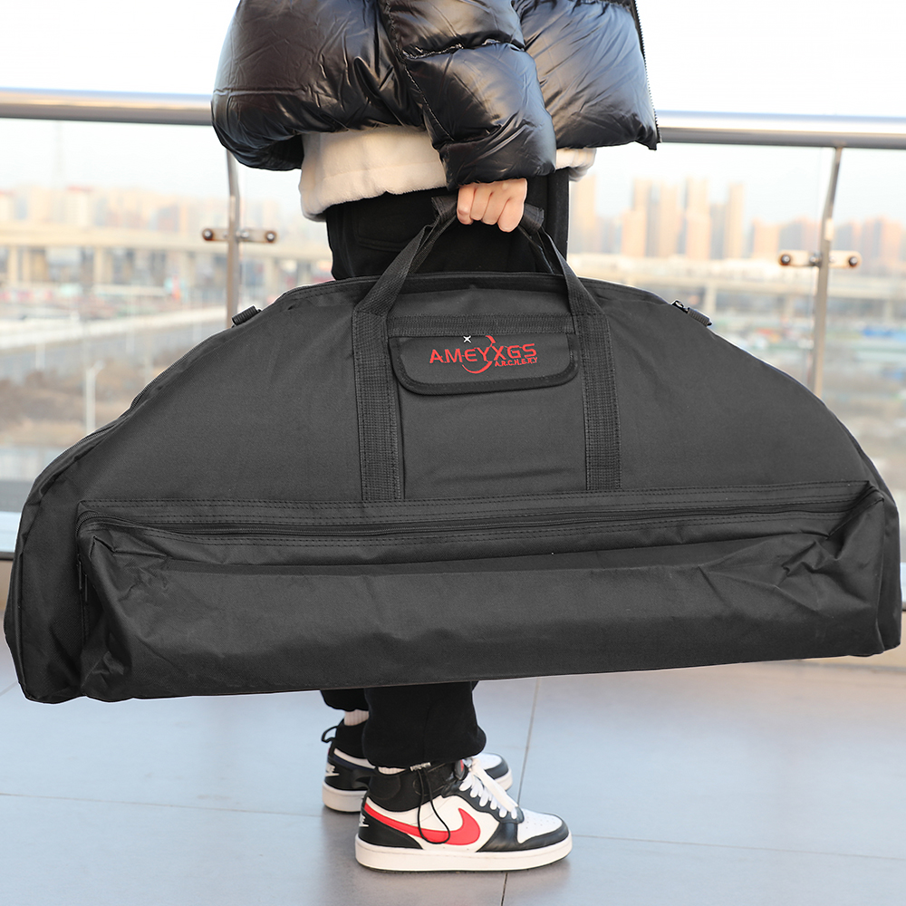 AMEYXGS Compound Bow Case Backpack – Black / Camo, 95cm / 115cm