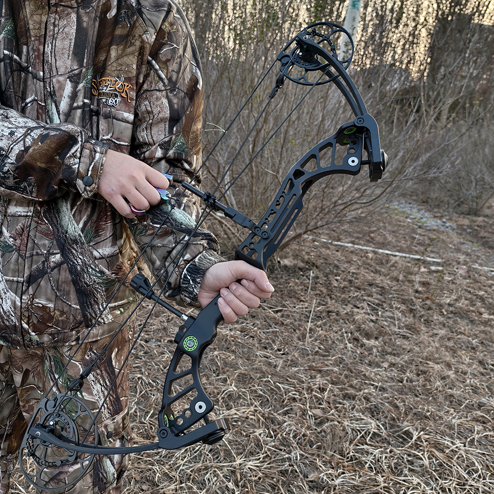 35" Compound Bow 40-75lb 350FPS 85% Let-Off