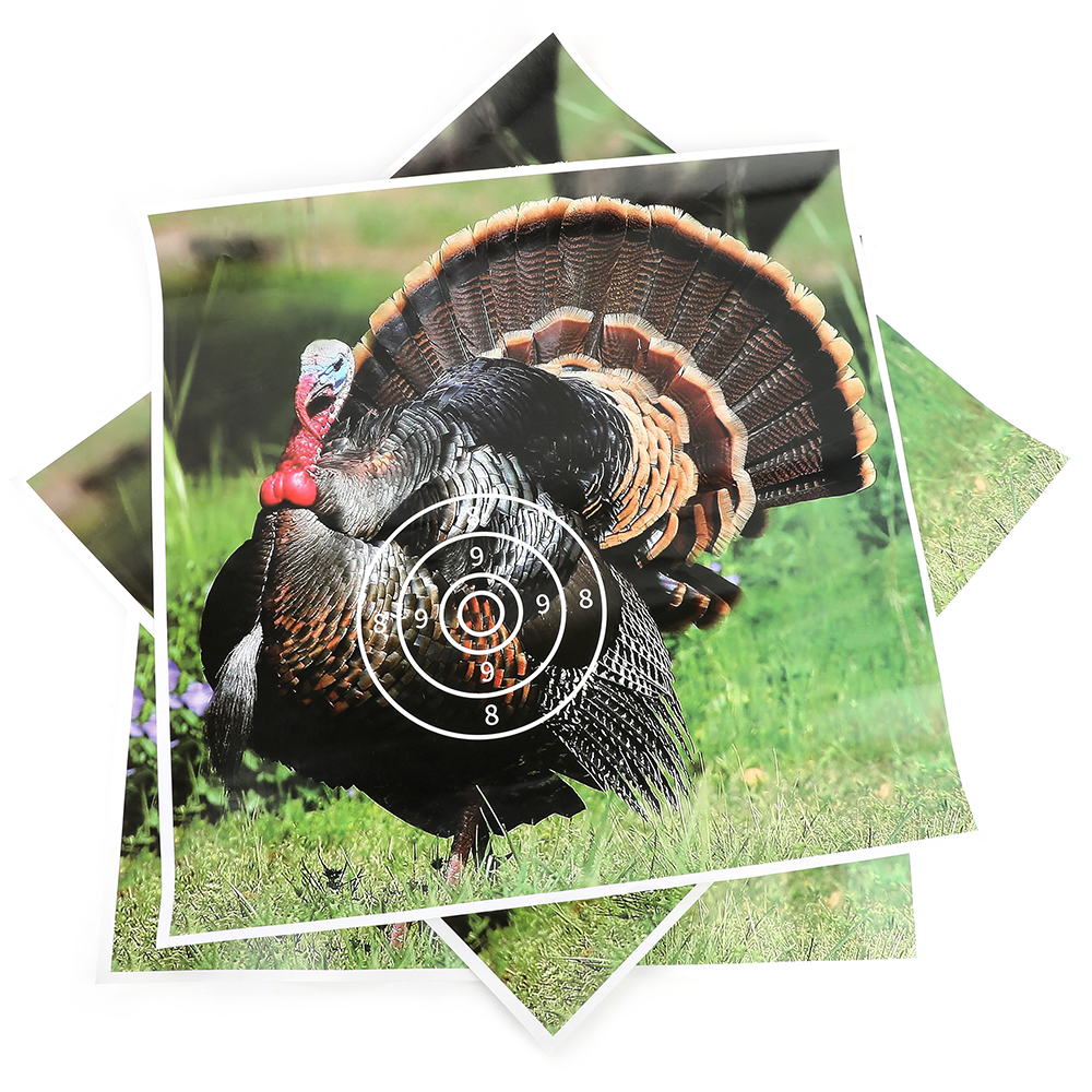 Turkey Target Paper, Coated Paper, 40x40cm