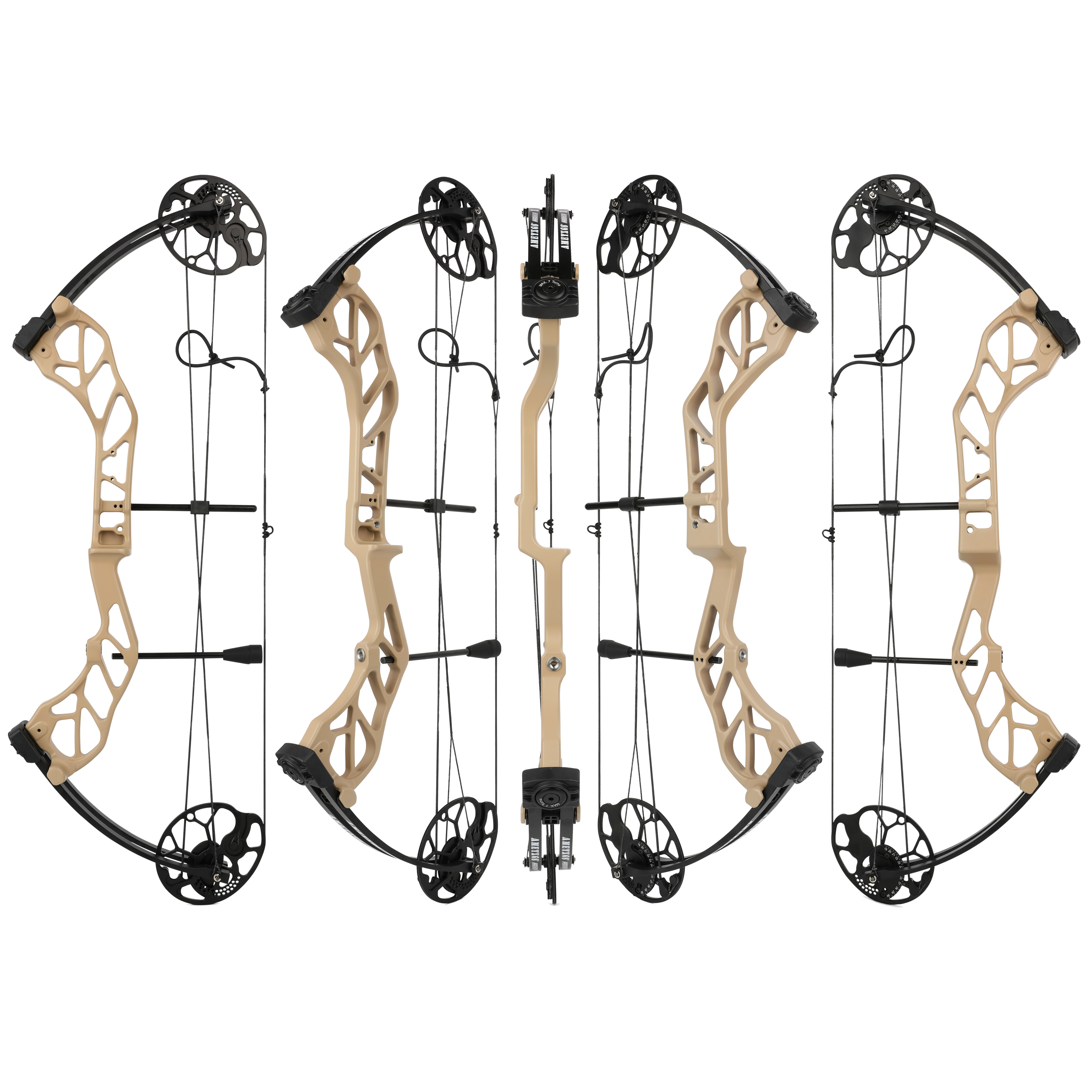 Adult Hunting Bow Adjustable 19-70lb Dual Cam Bow