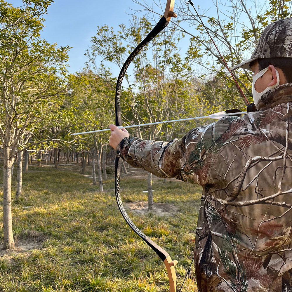 Da Qing Bow 30lbs Traditional Chinese Bow Handmade Epoxy & Beechwood Tips – Fast Speed, Smooth Draw