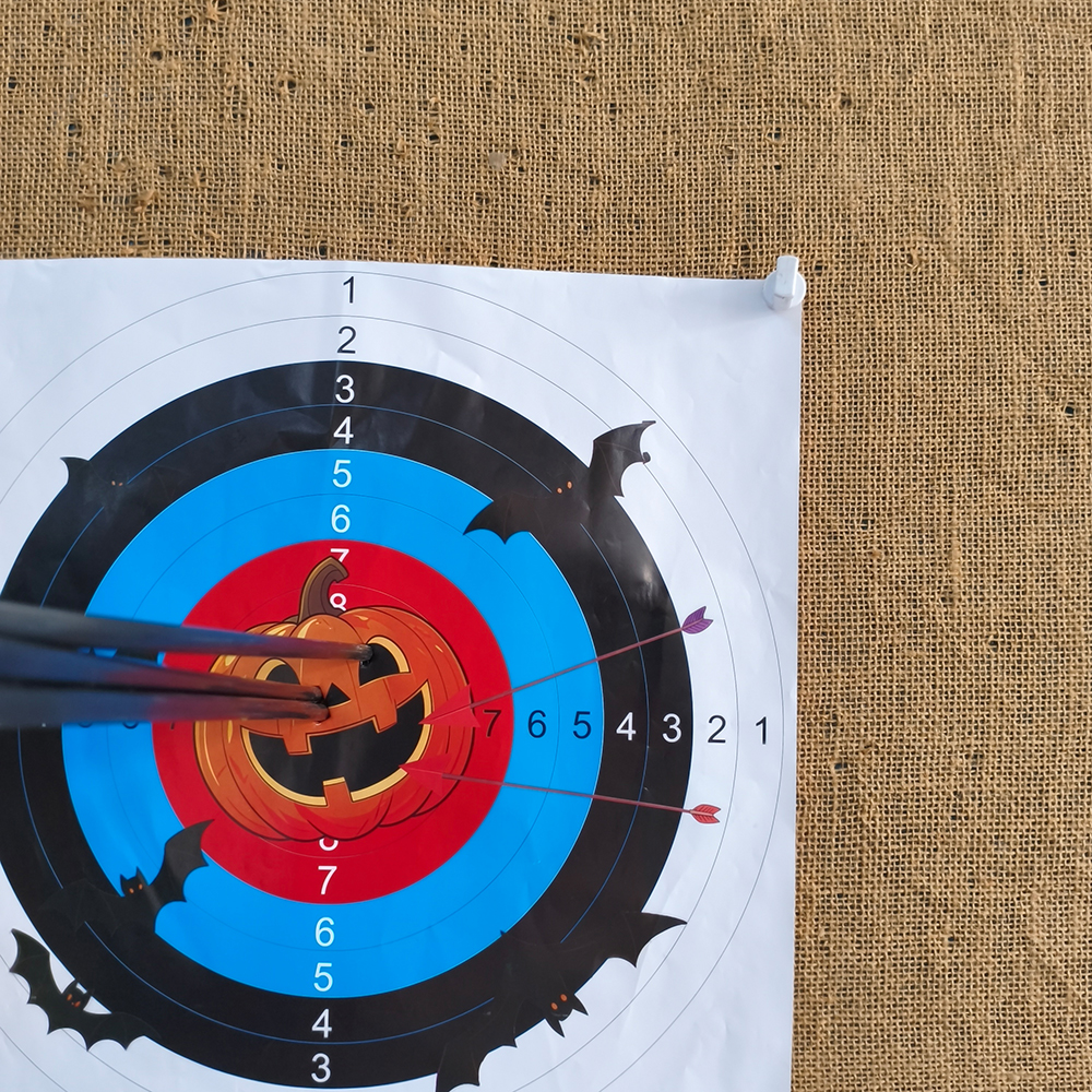 10pcs Halloween Archery Target Paper Set 41x41cm Ghost Pumpkin Vampire Skull
