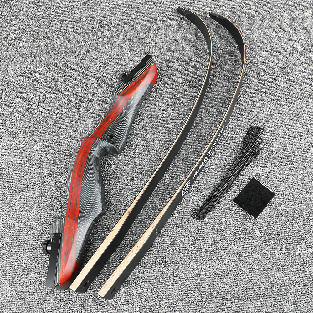 v20-50lbs Recurve Bow 62inch Right Hand Maple Wood for Shooting