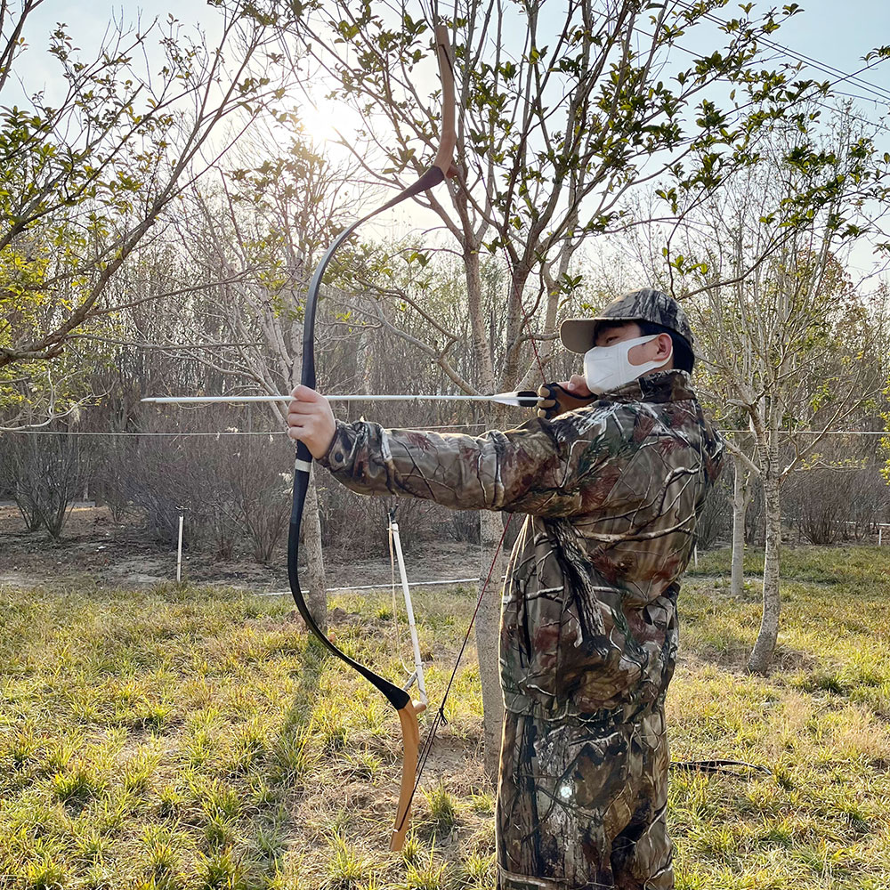 Da Qing Bow 30lbs Traditional Chinese Bow Handmade Epoxy & Beechwood Tips – Fast Speed, Smooth Draw