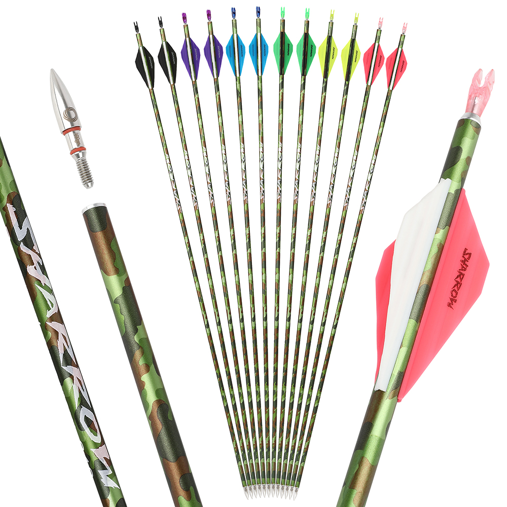 Carbon Target Arrows 340 Spine 2.75" TPU Vanes 12PCS