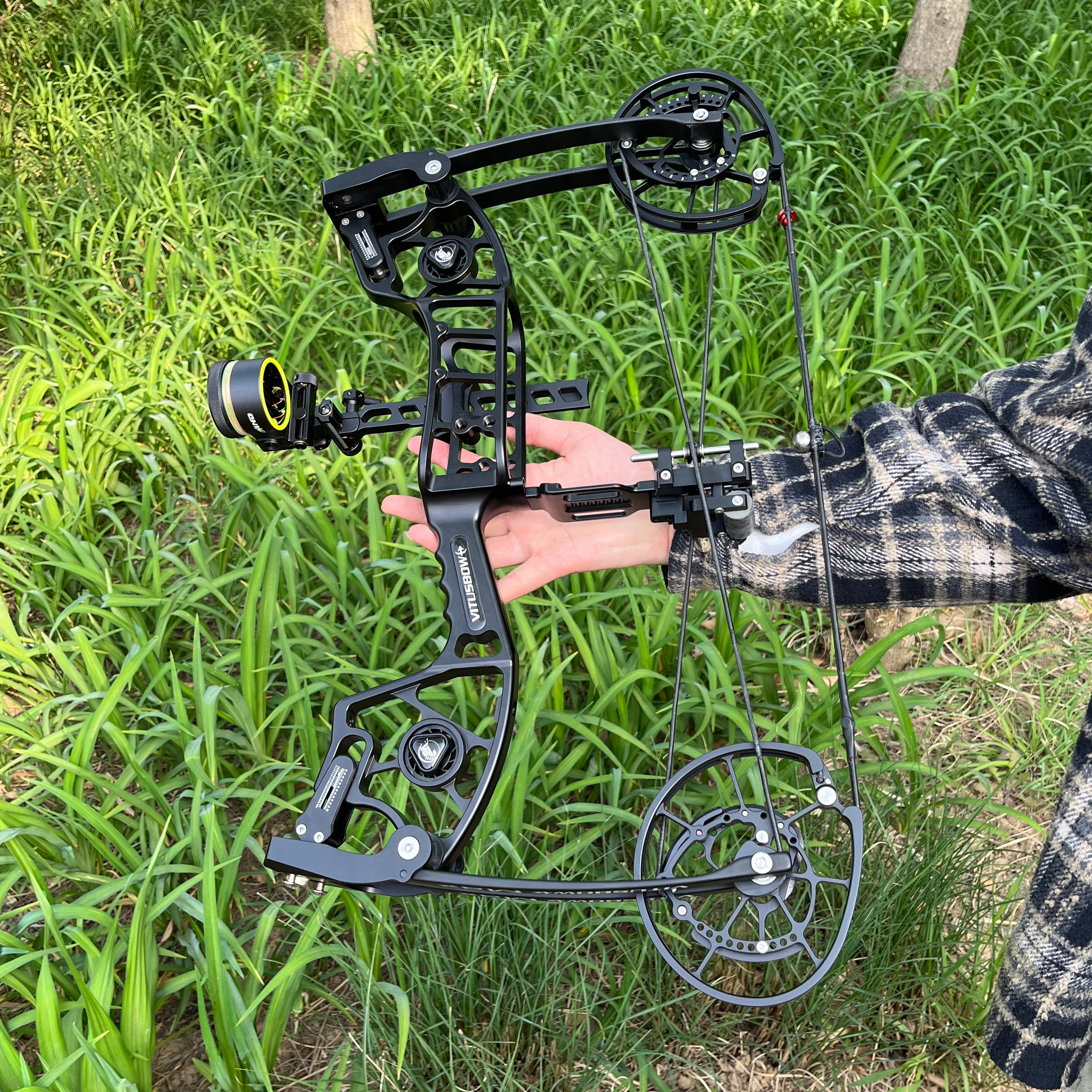 SHARROW Dual-Use Compound Bow 30-80lbs Steel Ball & Arrow Shooting