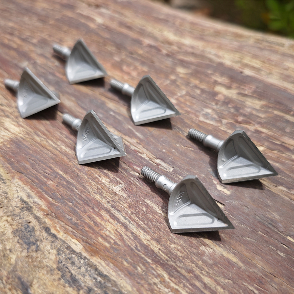 Hunting Broadheads 6pcs Silver 100gr Stainless Steel