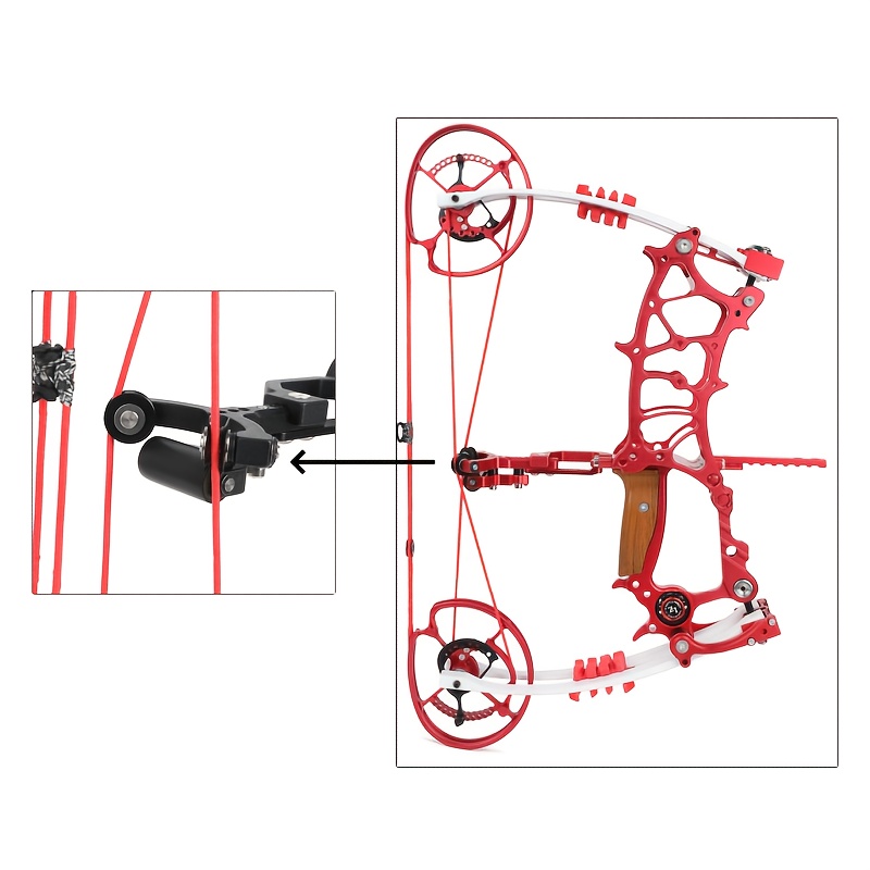 Little Monster Red Compound Bow – 30-75lb Adjustable Draw