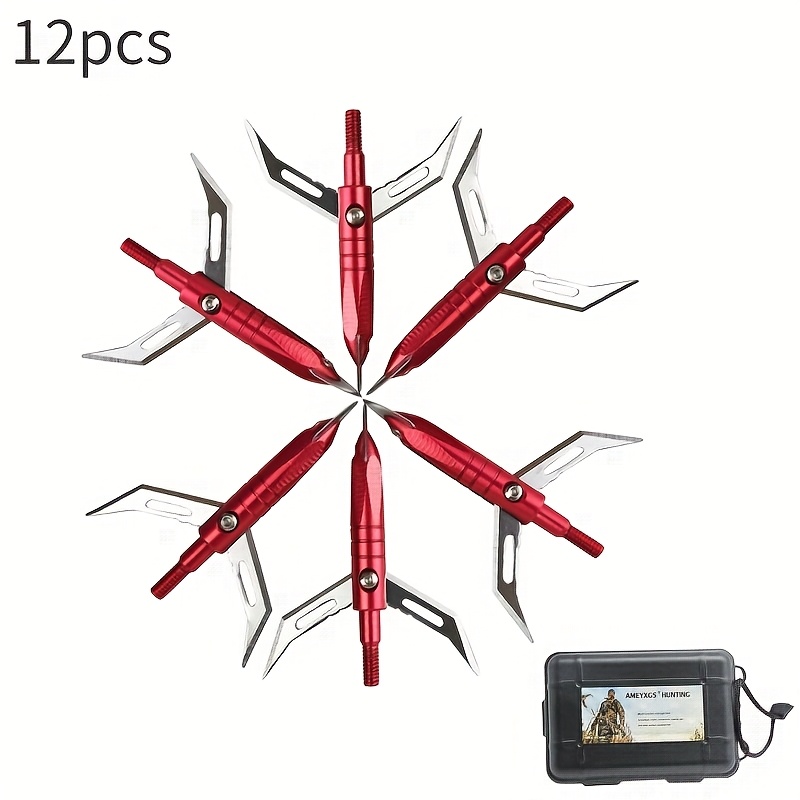 Elf Aluminum Arrow Set – 6-Pack with Arrowhead Case