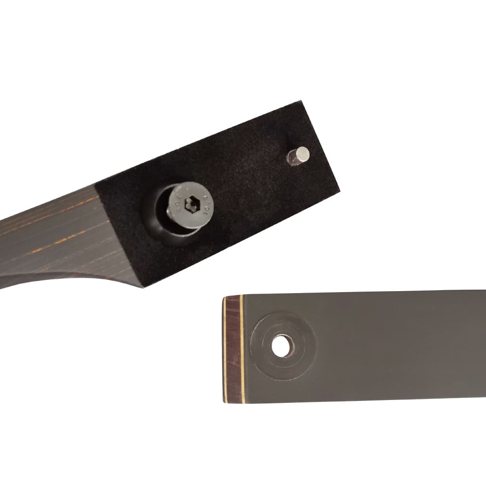 60" Recurve Bow Takedown Wooden Bow Hunting Shooting 25-60lbs