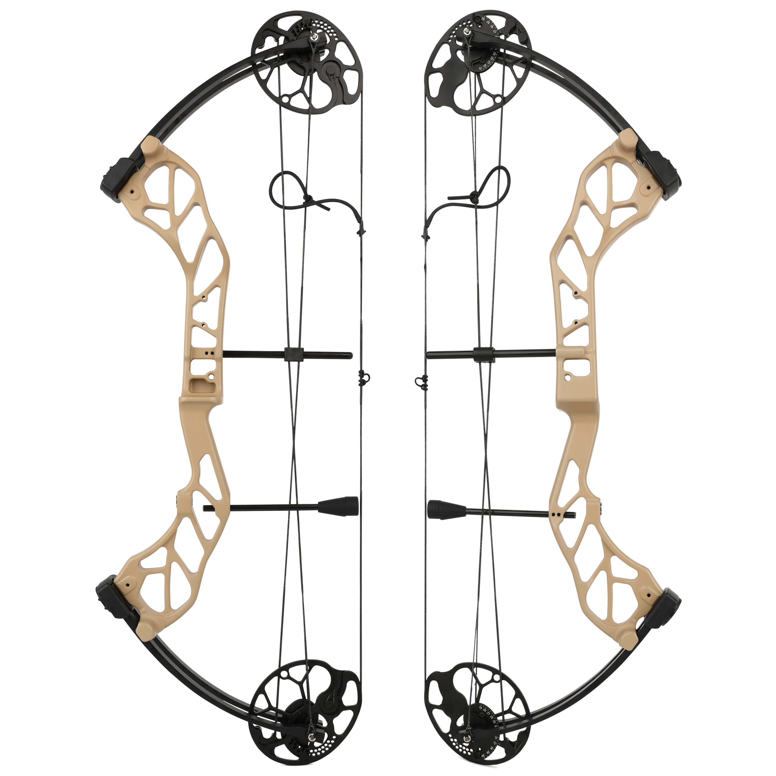 Adult Hunting Bow Adjustable 19-70lb Dual Cam Bow