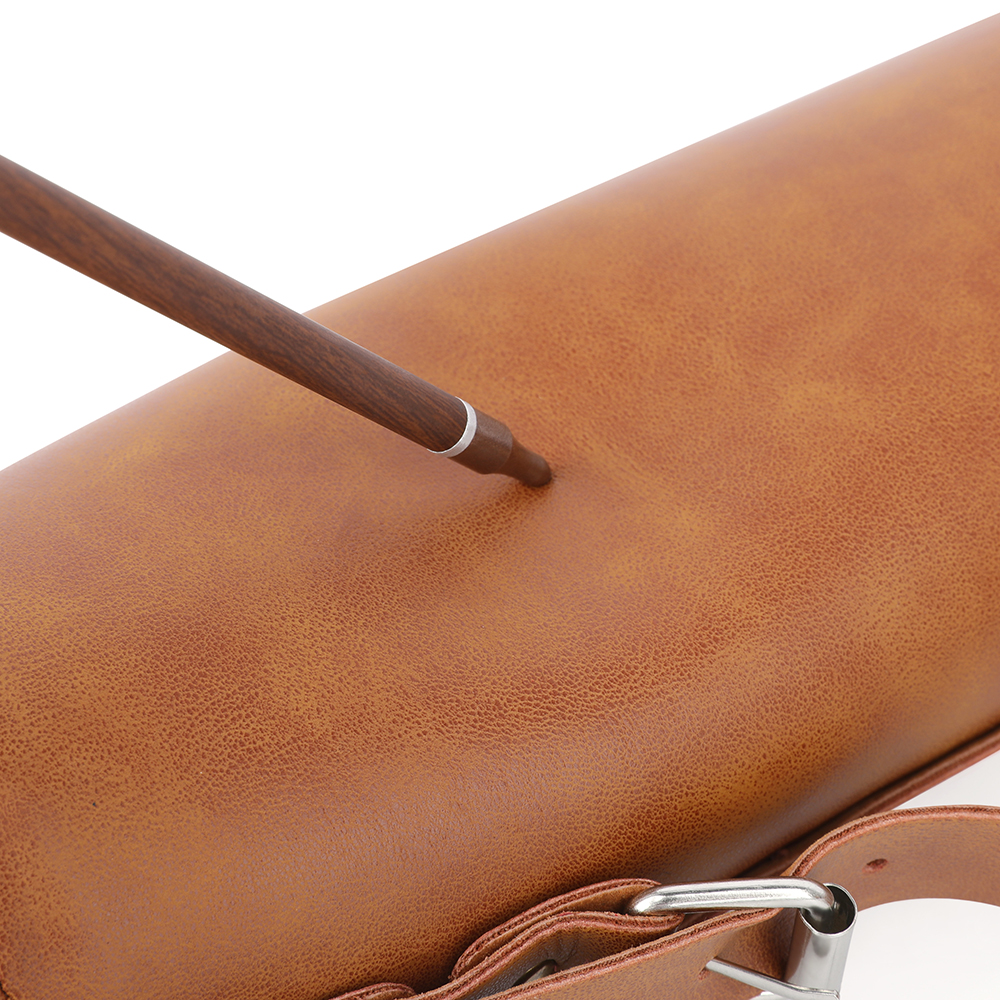 AME Brown Leather Quiver Adjustable Multi-Use