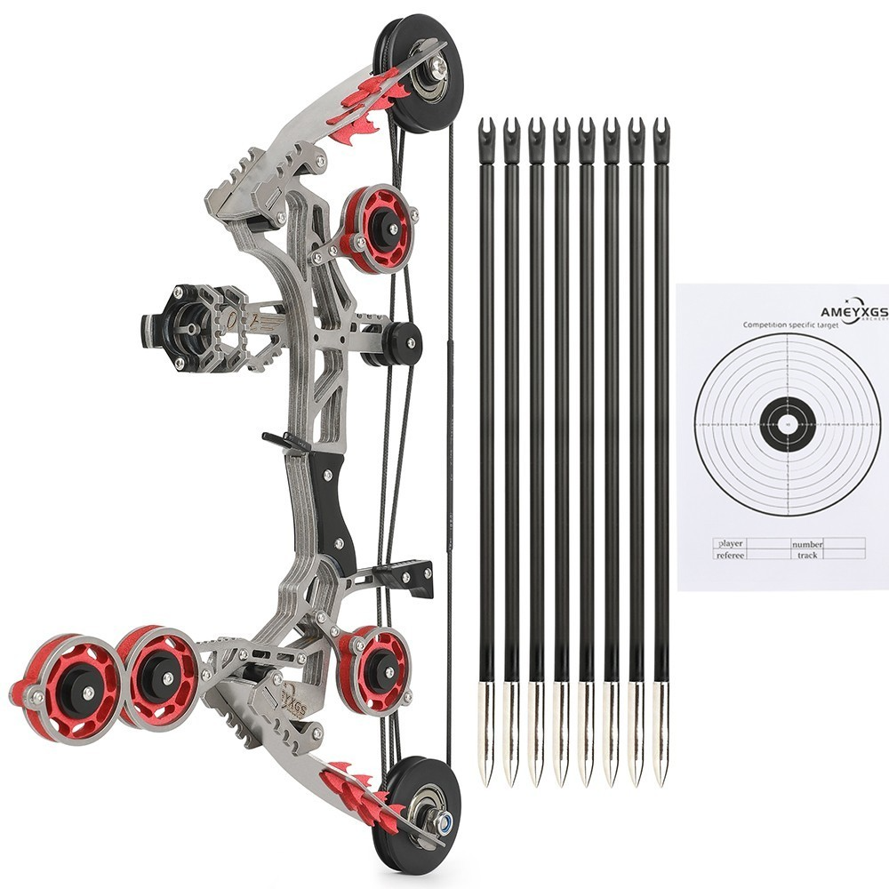 Mini Compound Bow Kit 10lbs with 8 Arrows