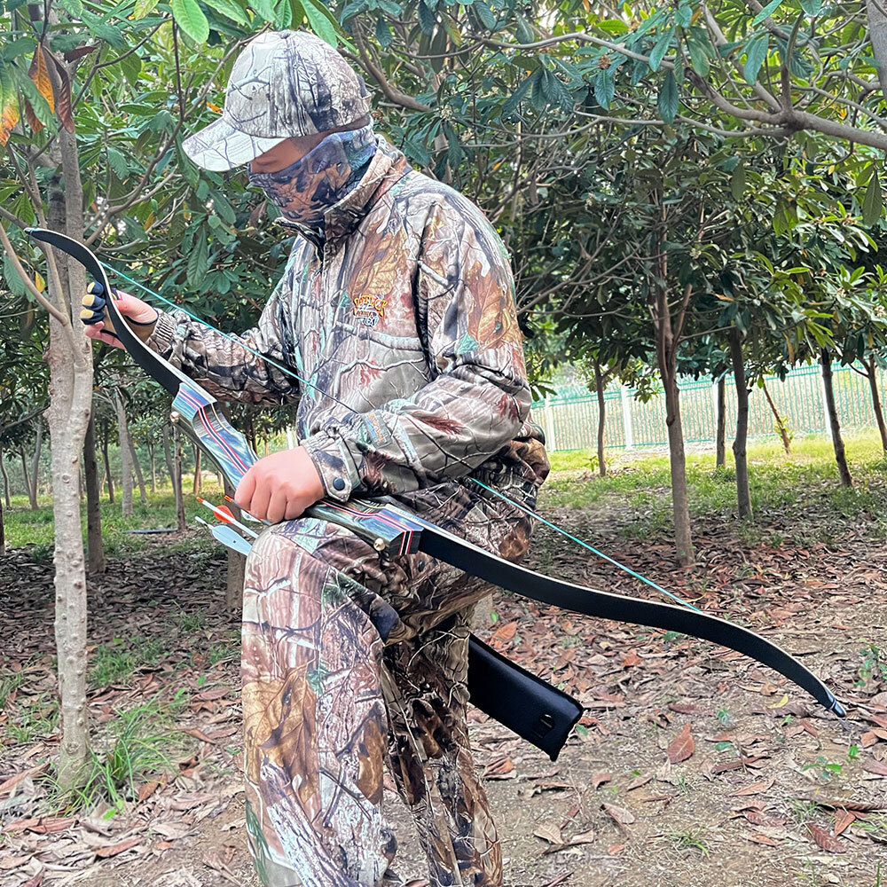 62" Archery Takedown Recurve Bow Set – Laminated Wood & Fiberglass