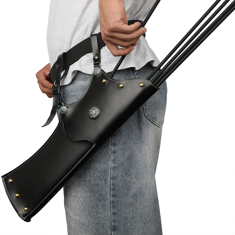 Leather Arrow Bag Ming-style Tuo jian Quiver 18 Arrows