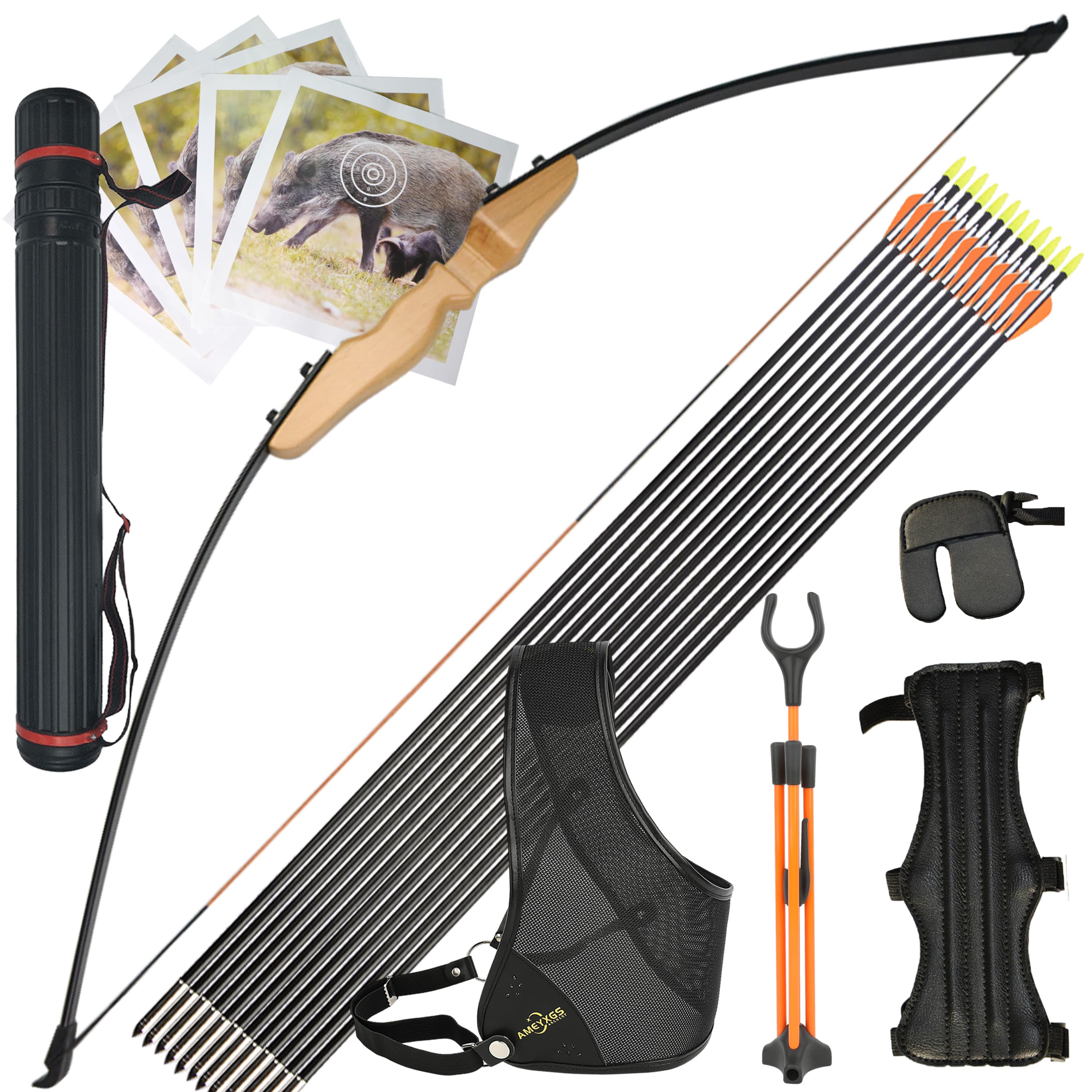 Straight Takedown Recurve Bow 30/40 lbs Target & Hunting Bow