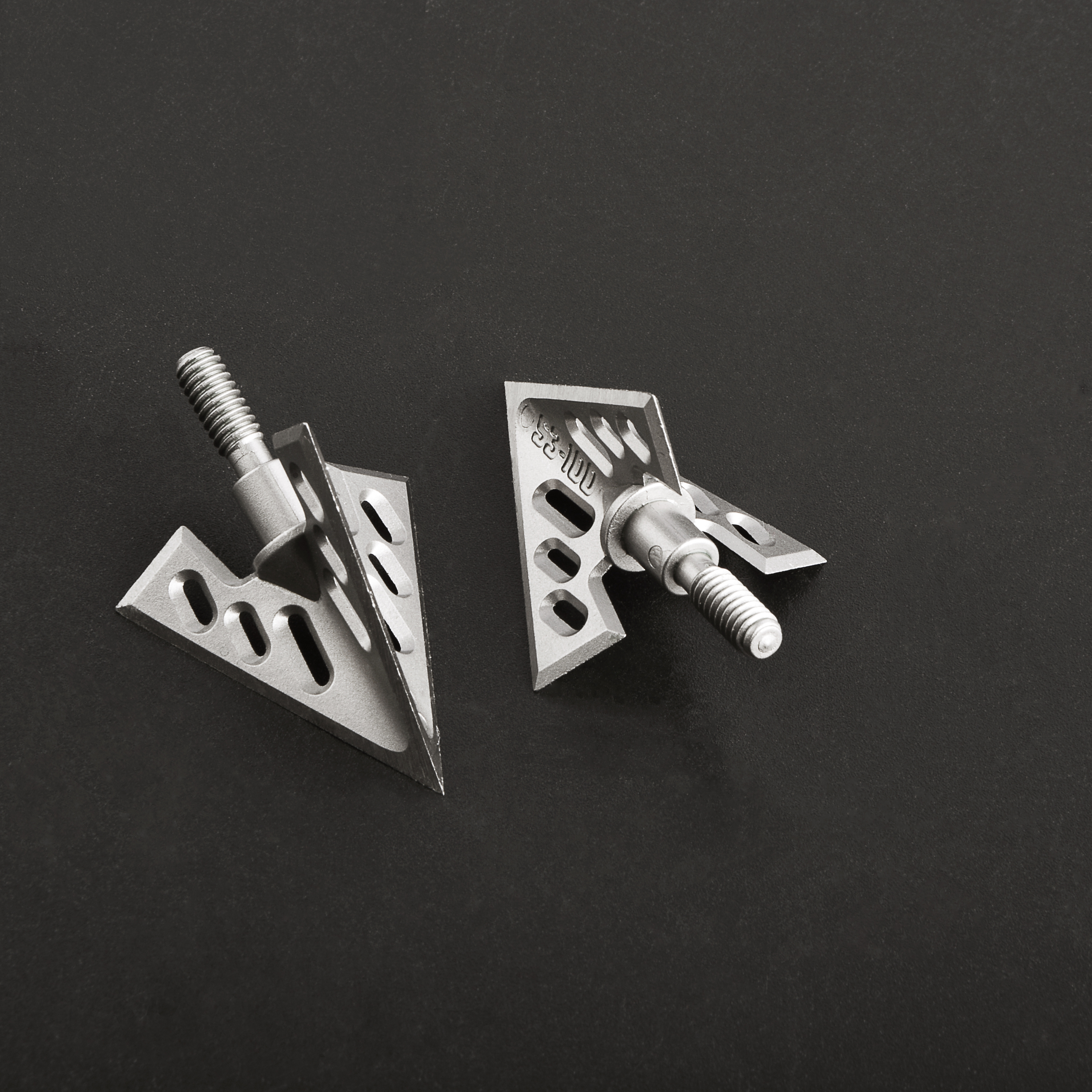 Universal Thread Aluminum Arrowheads, High Hardness, Pack of 6