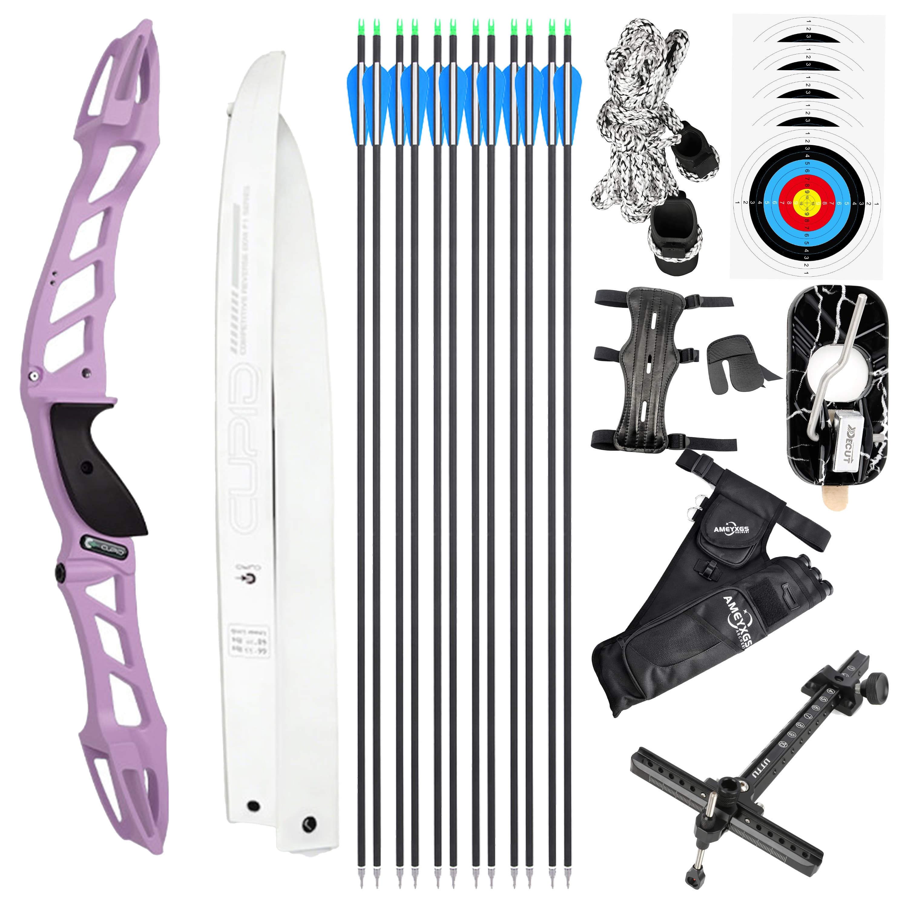 CUPID Archery Takedown Recurve Bow Set  68'' 14-38lbs