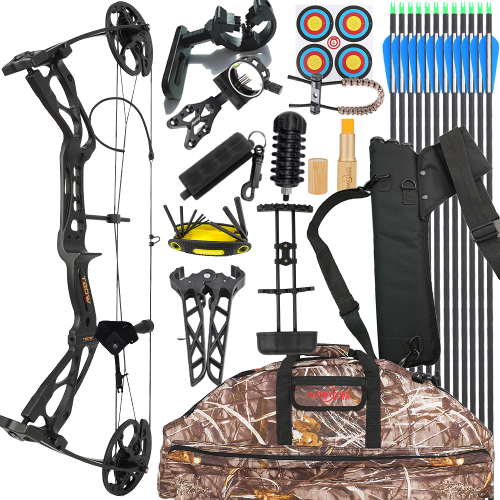 Adjustable Compound Bow 0-70lbs 325fps for Hunting & Target