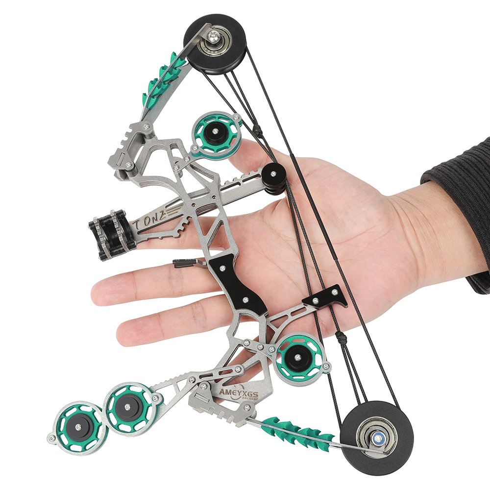 Mini Indoor Compound Bow 10lb with 8 Arrows for Target Shooting