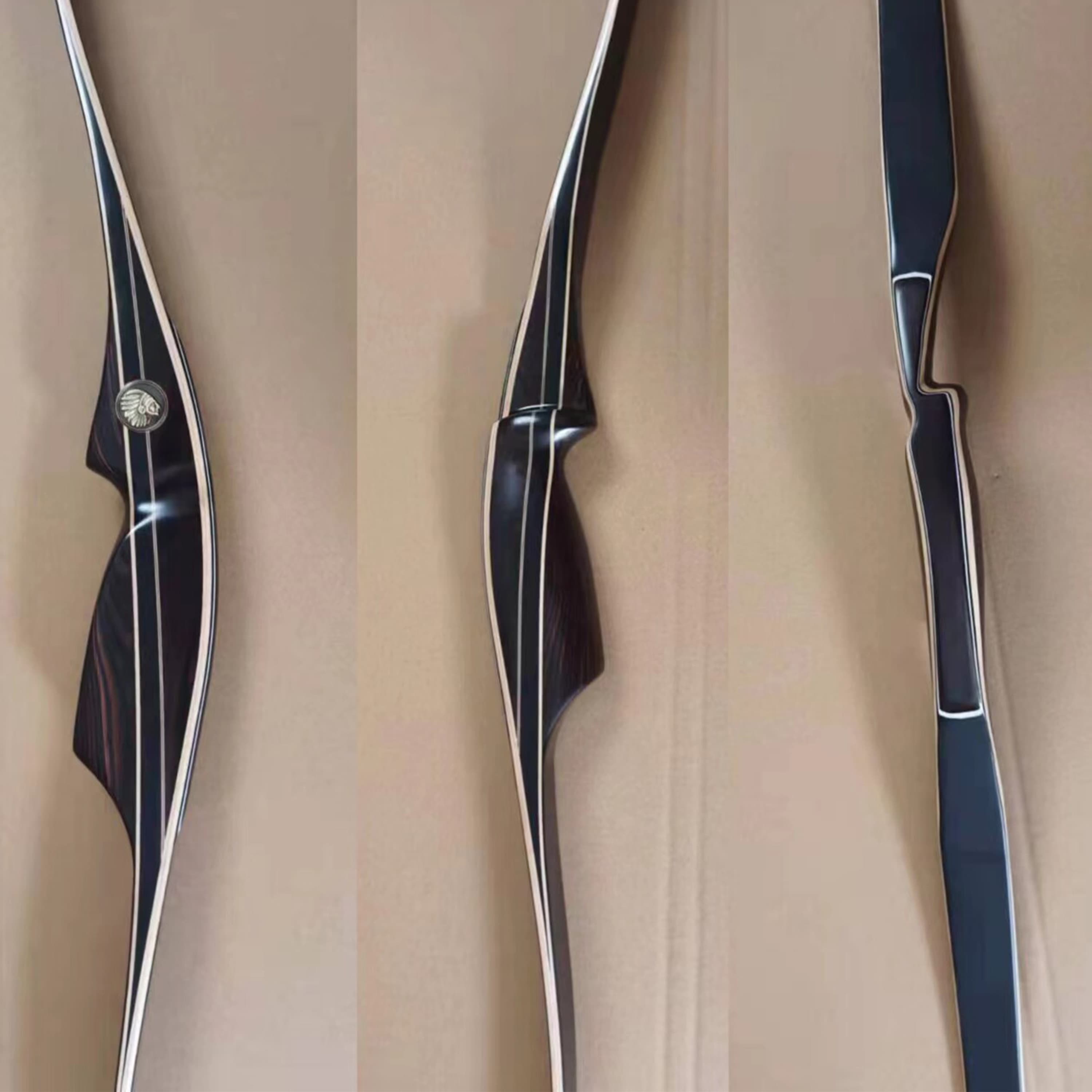  Archery 58/62" One-Piece Triangular American Longbow 20-55lbs Shooting