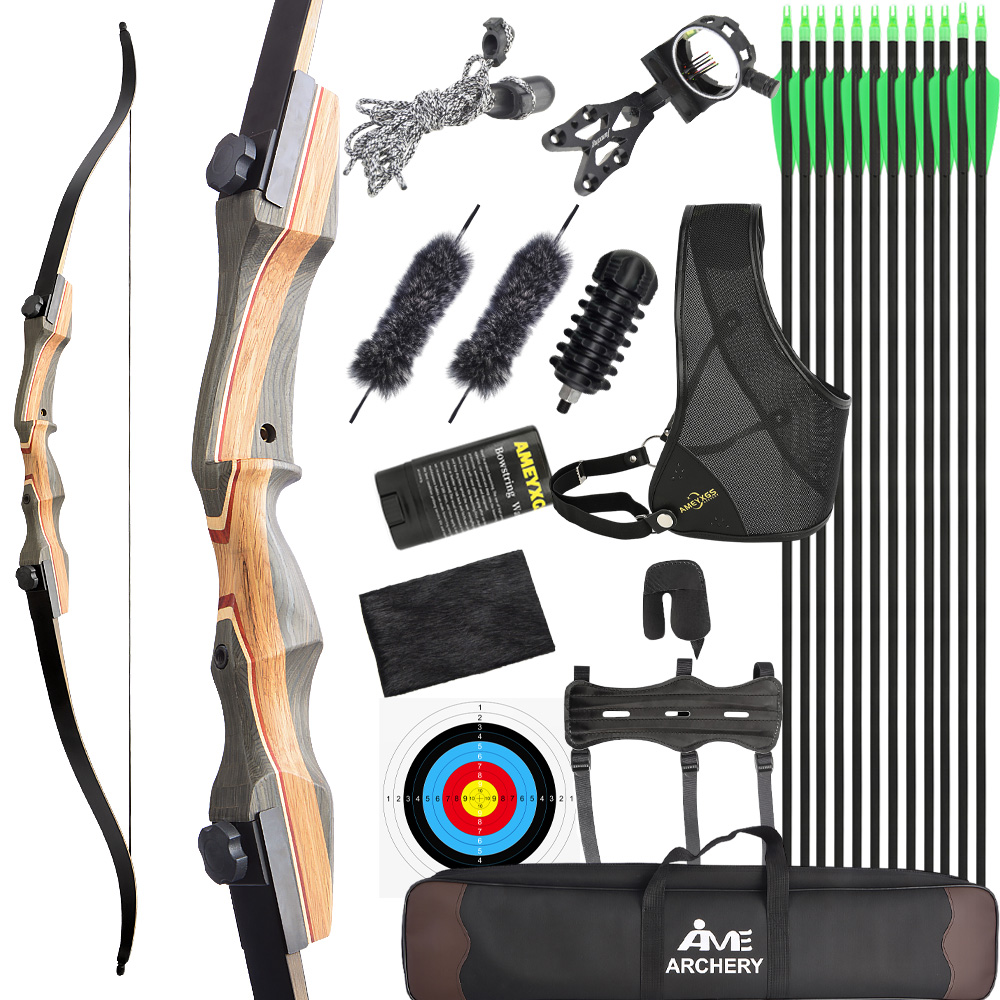 Recurve Bow 40/45/50lbs – 62" Traditional Hunting Bow