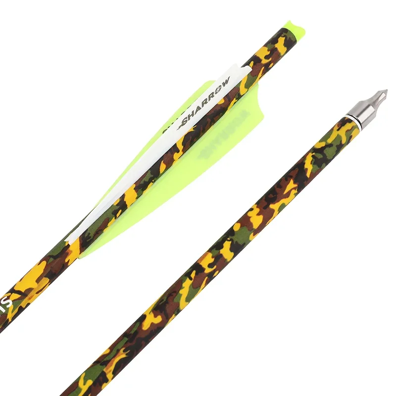 12pcs 16/17/18/20/22inch Archery Arrows Bolts Mix Carbon Arrow 125gr Arrowhead 