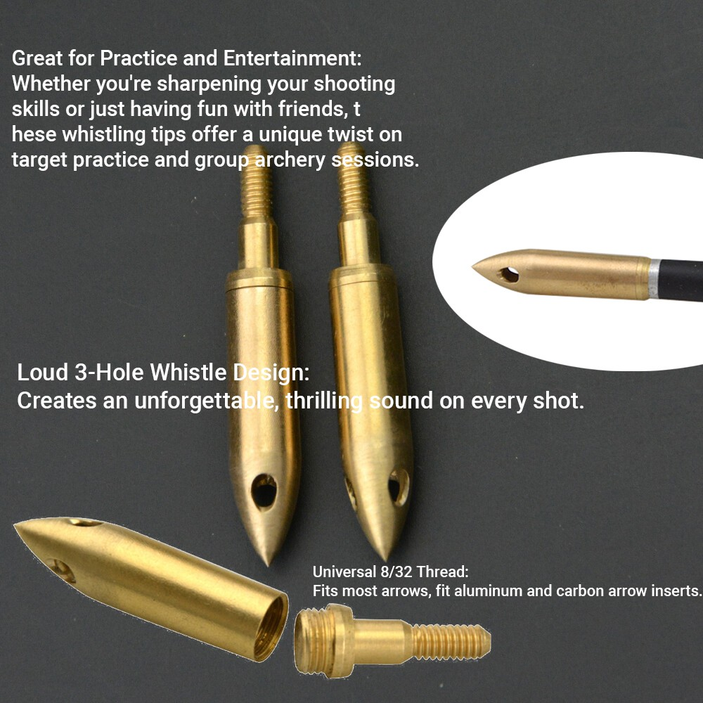 Whistle Arrowhead 3-Hole Copper 126 Grains 6-Pack