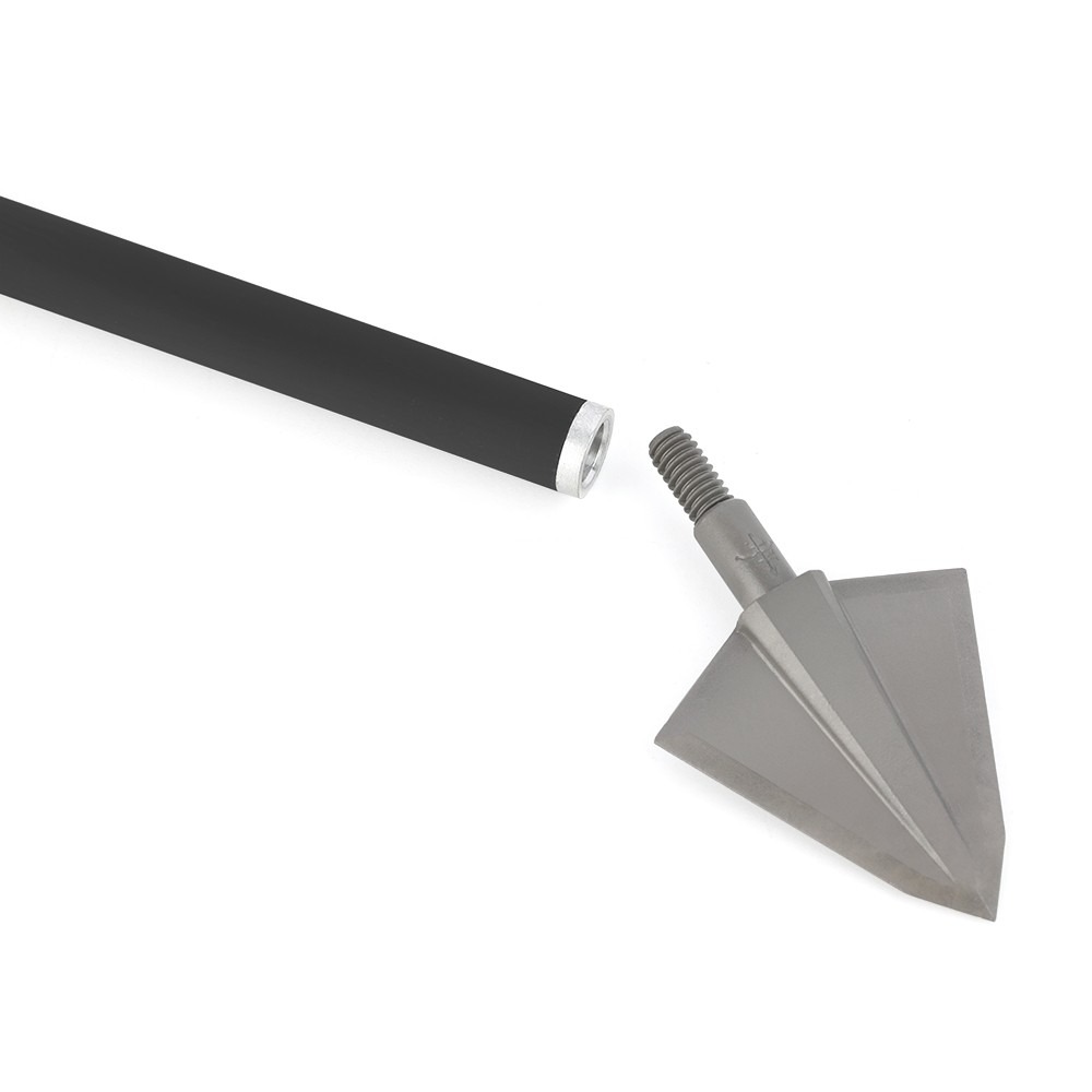 150 Grain Archery Broadheads – 2-Blade One-Piece Steel Tips