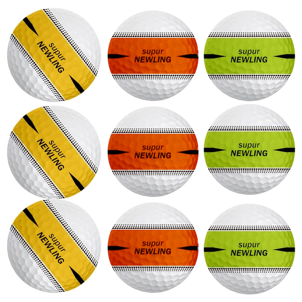 Rubber Golf Ball 6X Practice Training Driving Range Indoor Outdoor 