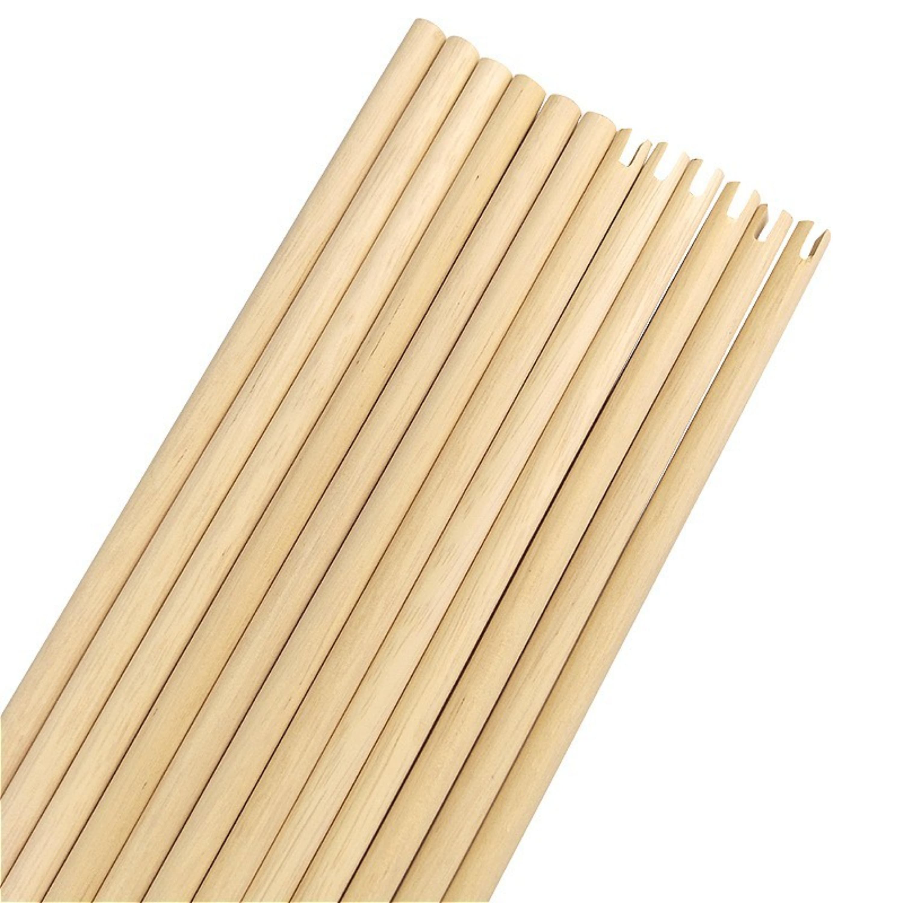 SHARROW Wooden Arrow Shafts Handcrafted Bare Shafts for DIY Archery（12 Pack）