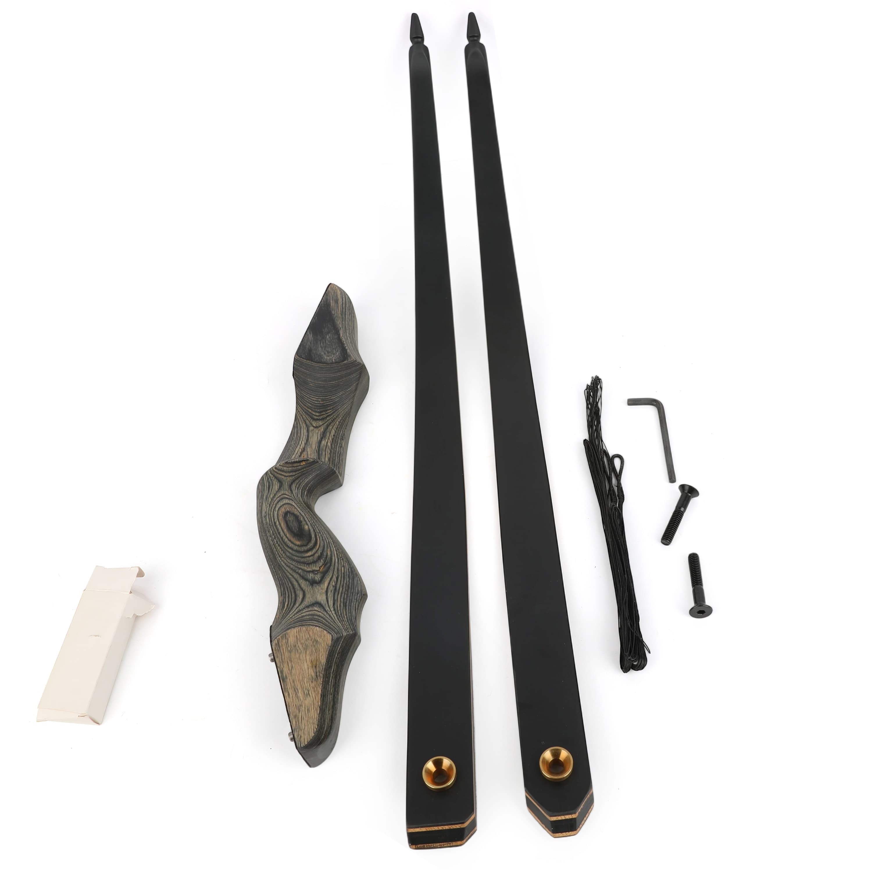 60'' Archery Longbow Takedown Wooden Riser30-45lbs Target Shooting