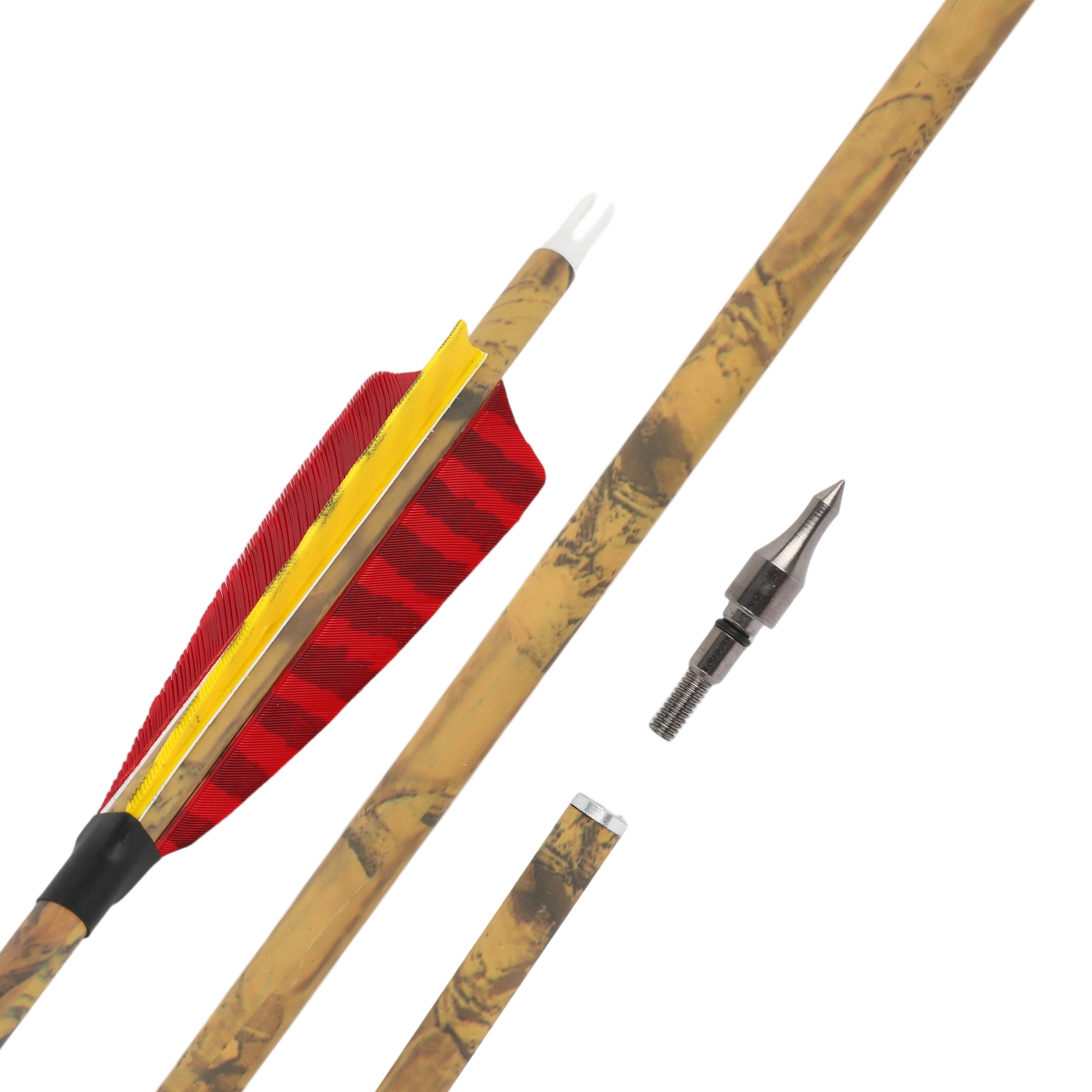 Mixed Carbon Arrows SP500 (12-Pack) with 100 Grain Tips