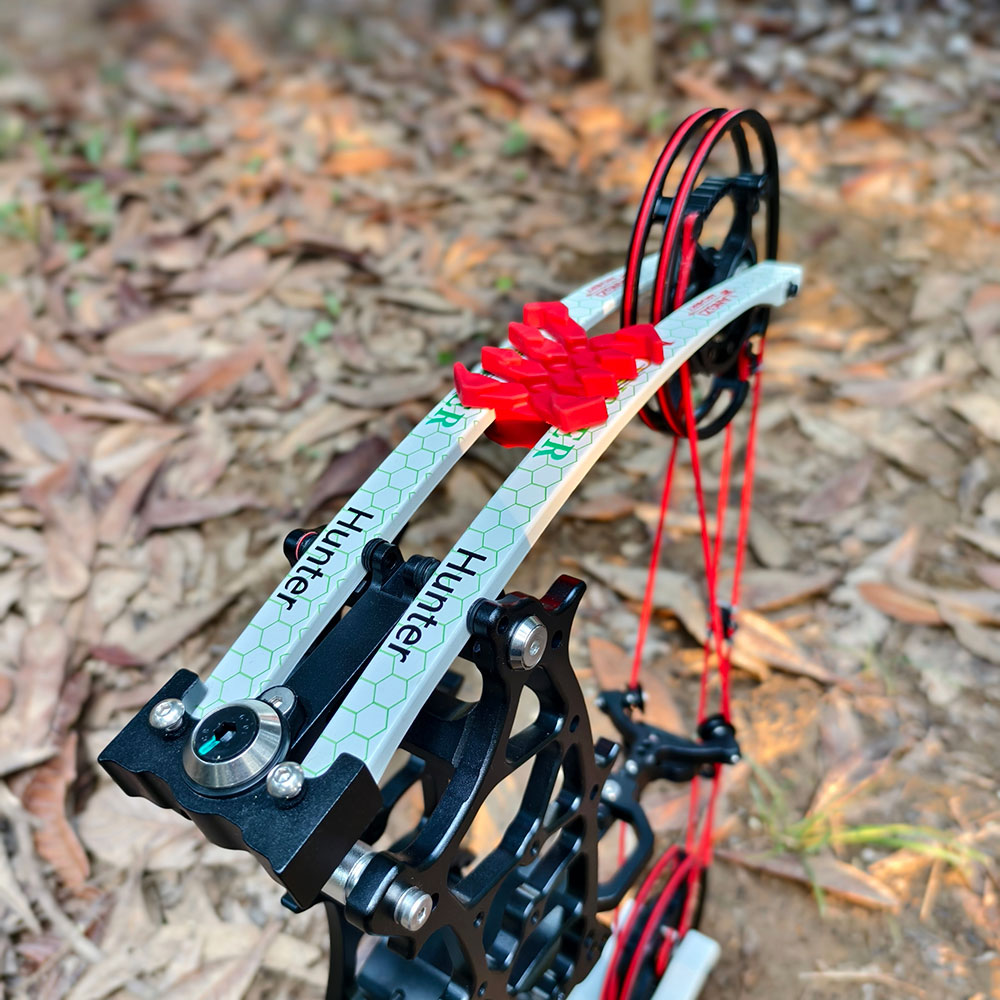 Gray CNC Mini Compound Bow 30-75lbs Steel Ball 330FPS