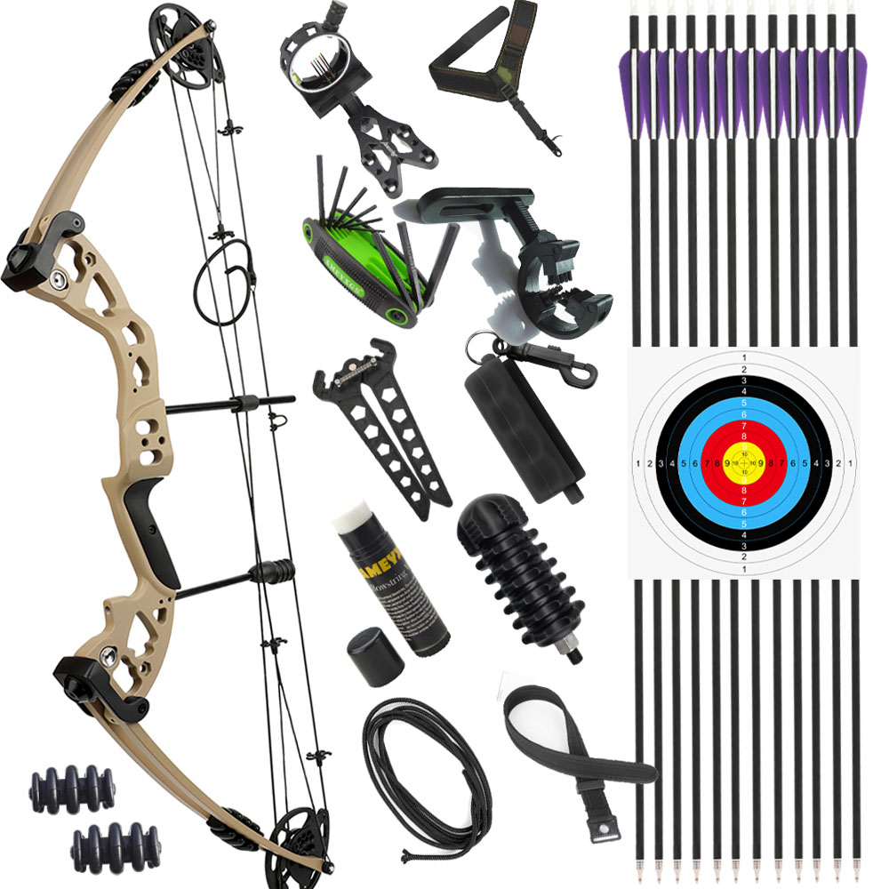 Compound bow Kit with Reel 30–55lbs Adjustable