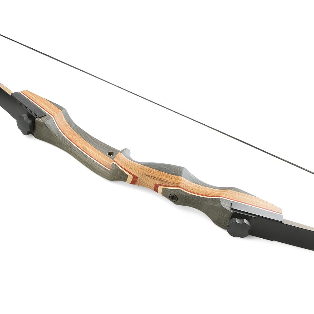 62" Recurve Bow Wooden 30-50lbs Takedown Archery Hunting